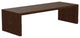 Maxwell 60" Cocktail Table, Finish: Pumpernickel, Brass