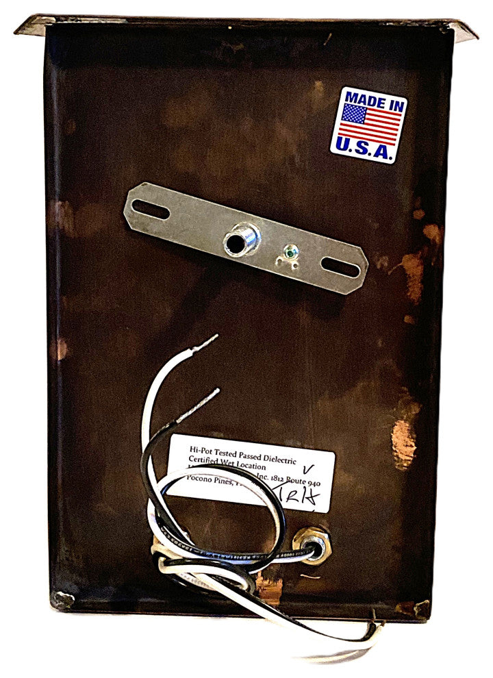 Medium Plateau03 solid copper wall lantern. Two up Lights. Handmade in USA.