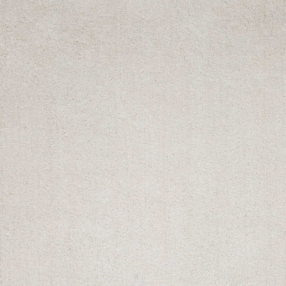 HomeRoots 5' x 7' Ivory Plain Indoor Area Rug