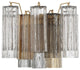 CRYSTORAMA Addis 2 Light Aged Brass Wall Mount