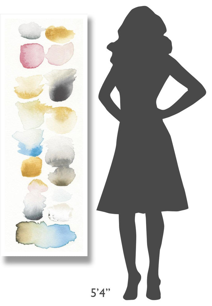 "Watercolor Swatch Panel II Bright" Paper Print by Elyse DeNeige, 20"x56"