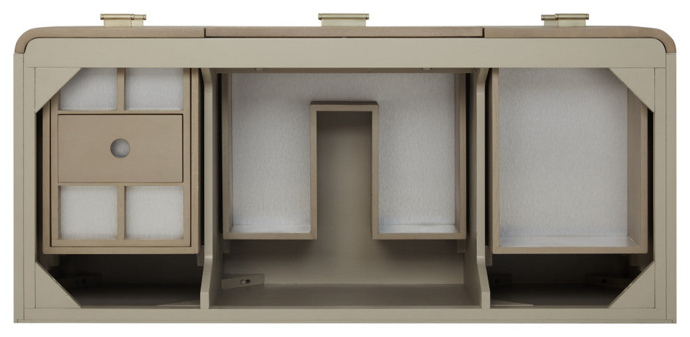 Lucian Bath Vanity, Pebble Oak, 48, White Zeus