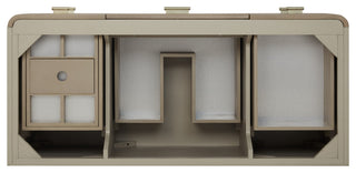 Lucian Bath Vanity, Pebble Oak, 48, White Zeus