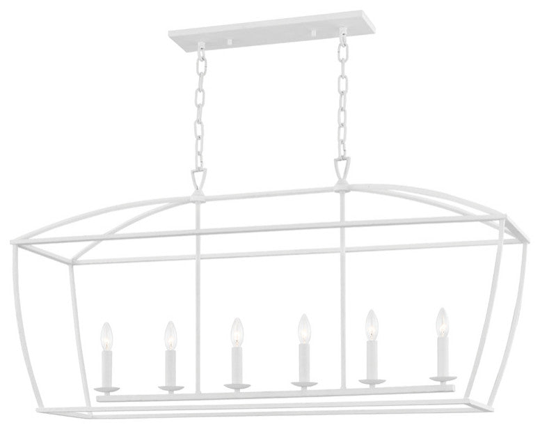 Hudson Valley Bryant Six Light Island Pendant 8348-WP