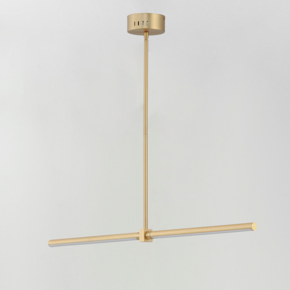 ET2 E21355 Dorian 35"W LED Linear Chandelier - Black