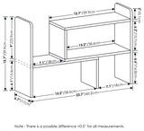 Furinno Classic Desk Top Organizer Bookshelf, Espresso