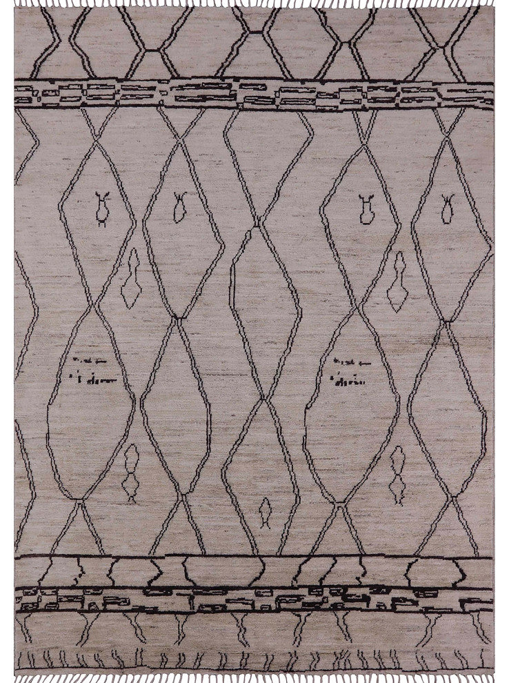 Ahgly Company Indoor Rectangle Mid-Century Modern Area Rugs, 7' x 10'