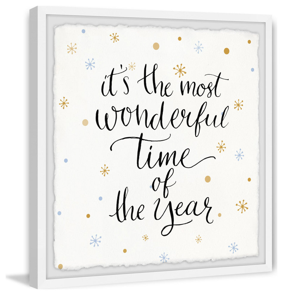 "Most Wonderful Time" Framed Painting Print, 32x32