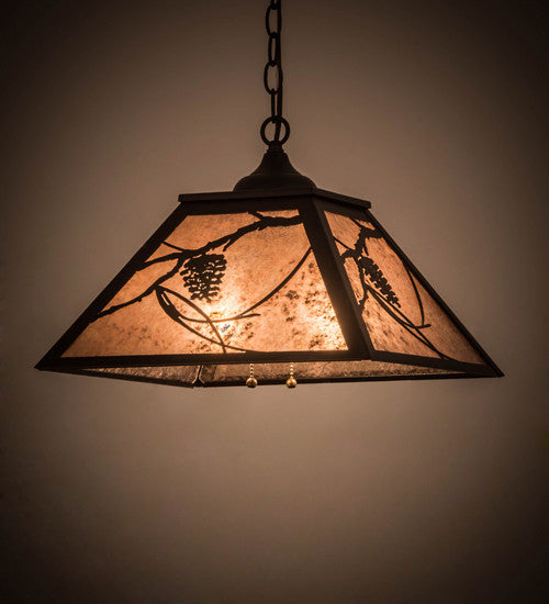 16 Square Whispering Pines Pendant