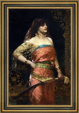 Jean-Joseph Benjamin Constant Judith Framed Premium Canvas Print, 16"x24"