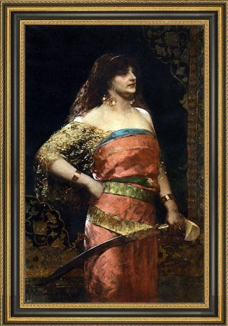 Jean-Joseph Benjamin Constant Judith Framed Premium Canvas Print, 16"x24"