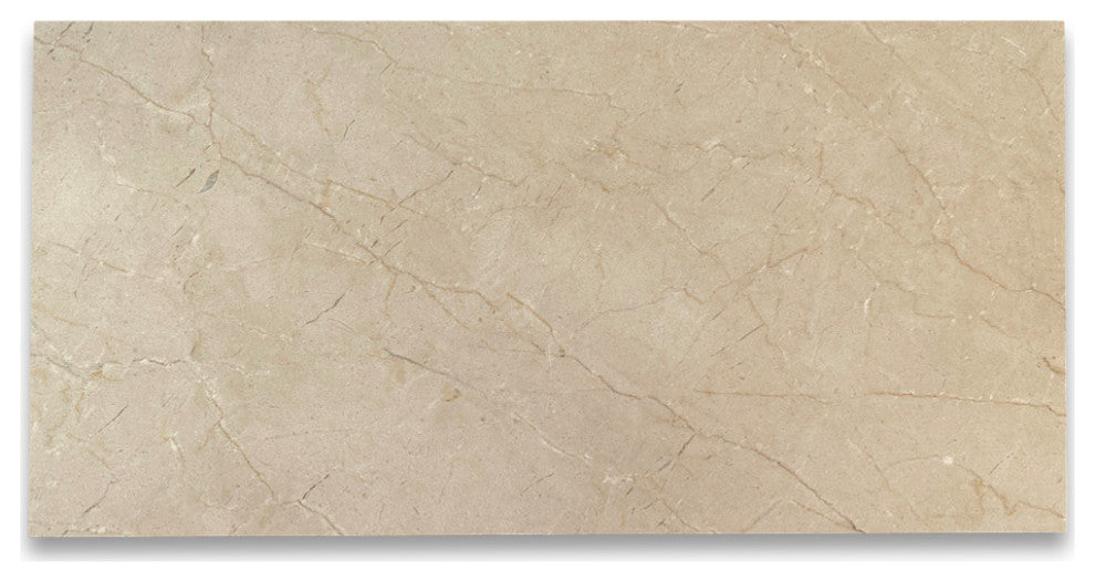 Crema Marfil Beige Marble 12x24 Tile Polished, 100 sq.ft.