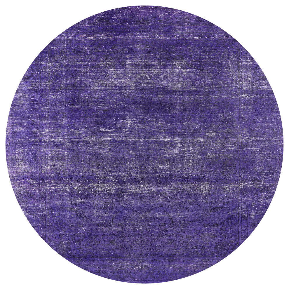 Ahgly Company Indoor Round Mid-Century Modern Area Rugs, 4' Round