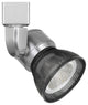 Integrated Dimmable LED Track Head, Silver Base, Black Metal Shade