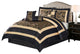 Nanshing Pastora 7-Piece Plush Print Comforter Set, Bronze, Queen