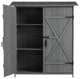 Outdoor Storage Shed With Lockable Door, Gray