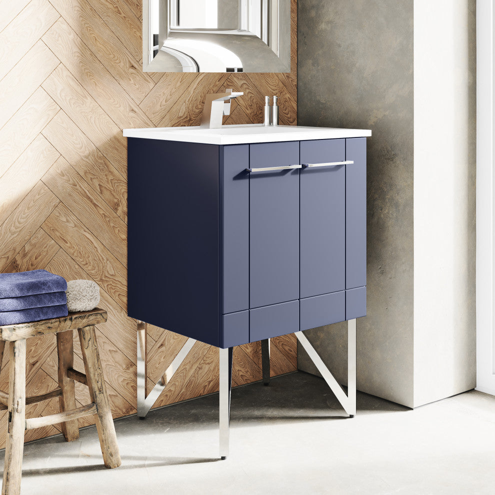 Annecy 24" Bathroom Vanity, Cinder Purple