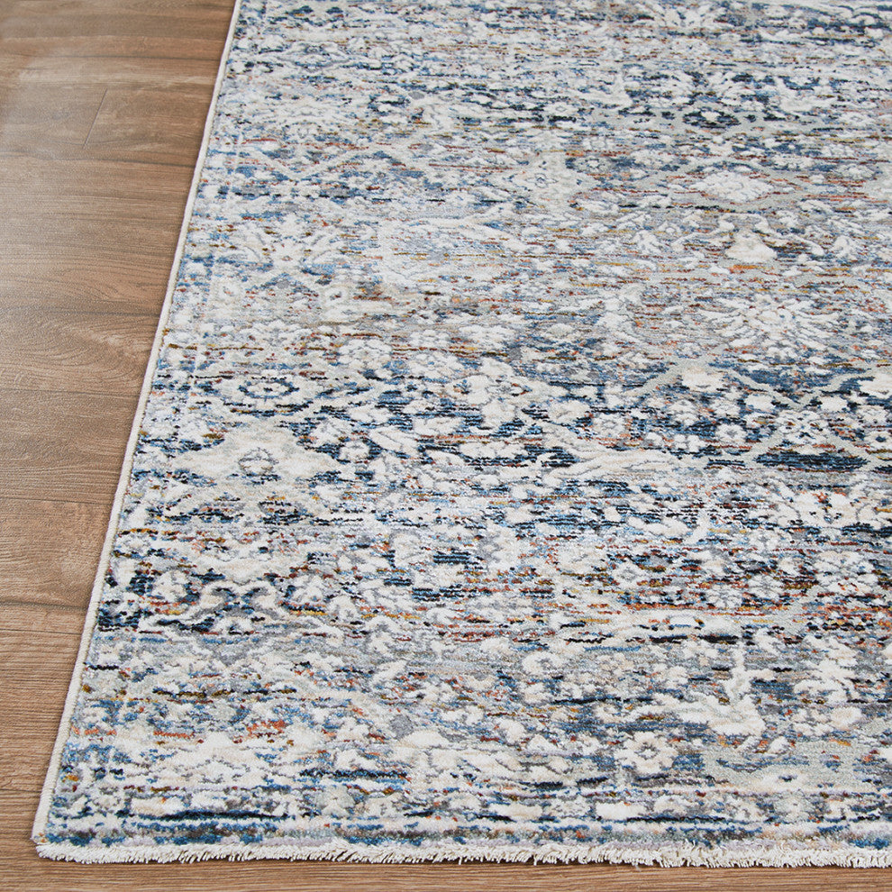 Couristan Luxor Ludvig Antique Beige/Ocean Area Rug, 3'9"x5'4"