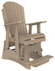 Poly Adirondack Glider, Weatherwood, 2 Foot, Balcony