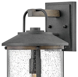 Lakehouse 1-Light Outdoor Wall Mount, Aged Zinc