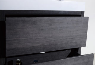 Bliss 36" Free Standing Bathroom Vanity, Gray Oak