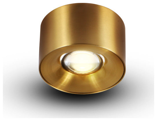 3.25" Integrated LED Surface Mounted Downlight Commercial Grade, Antique Brass