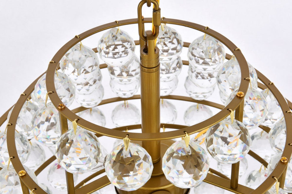 Seren 16" Pendant, Brass