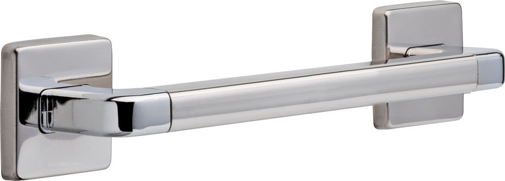 Delta 12" Angular Modern Grab Bar, Polished Chrome