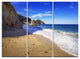 "Portoferraio Sansone Sorgente Beach" Metal Wall Art, 3 Panels, 36"x28"