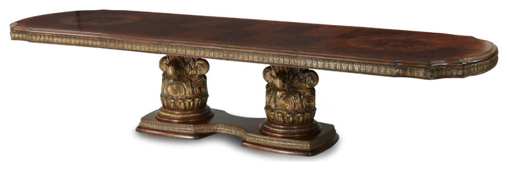 AICO Furniture Villa Valencia 7 Piece Dining Table Set