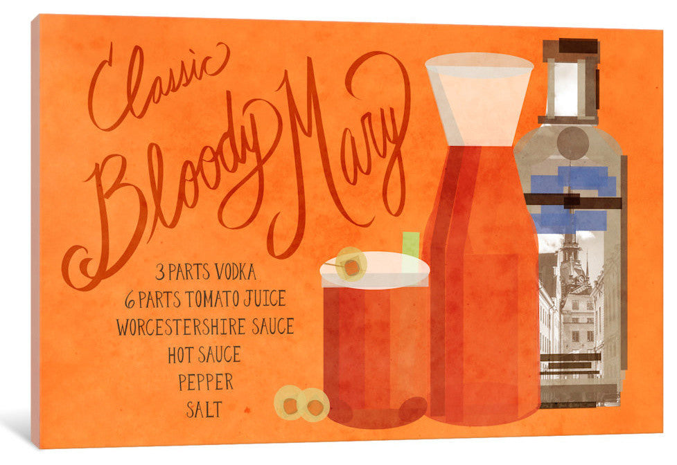"How to Create a Classic Bloody Mary" by 5by5collective, 40x26x1.5