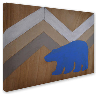 'Blue Polar Bear' Canvas Art by Nicole Dietz