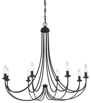 Quoizel MRN5008IB Eight Light Chandelier Mirren Imperial Bronze