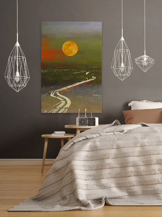 "Santa Sun Current" Print on Canvas, 40"x60"