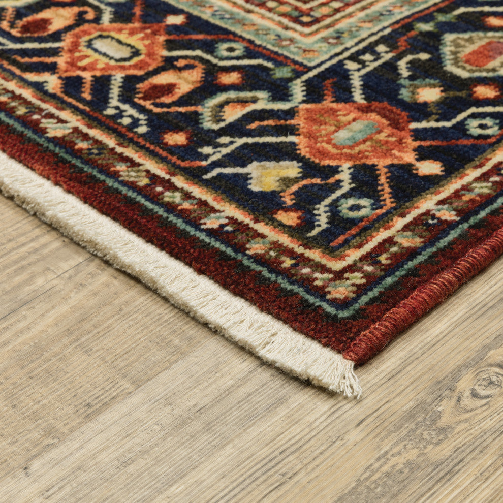 Oriental Weavers Lilihan Indoor Rug Red/ Blue 6'7" X 9'6"