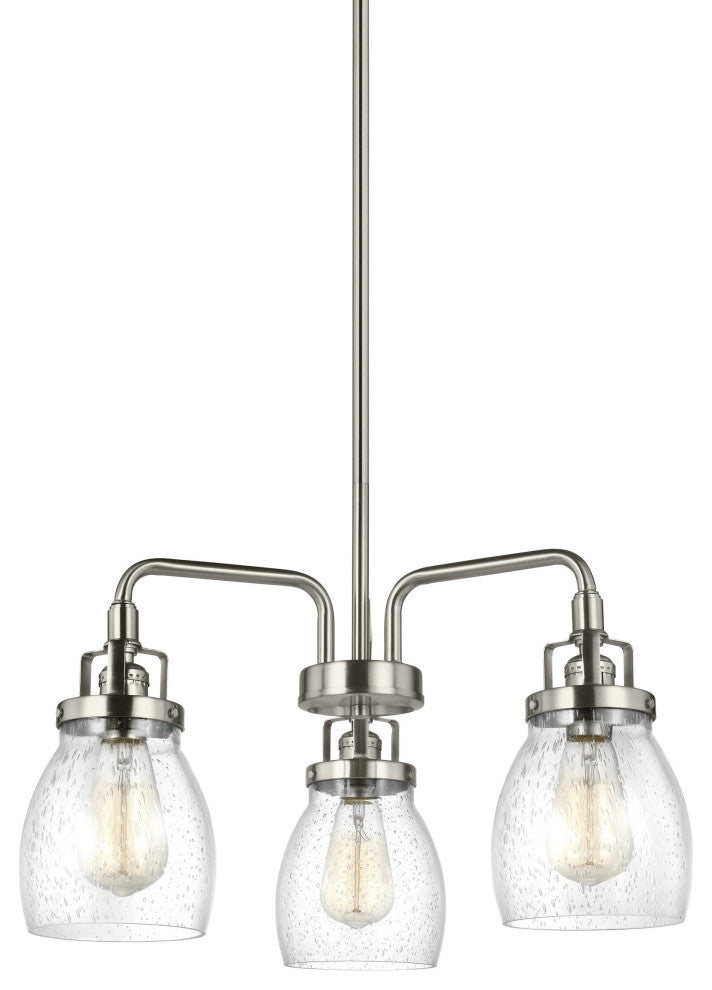 Belton 3-Light Chandelier, Brushed Nickel