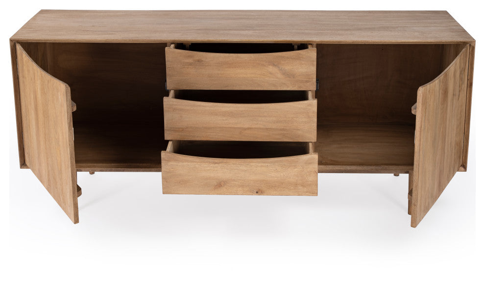 Leonidin Natural Wood Sideboard