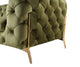 Divani Casa Sheila Modern Green Fabric Chair