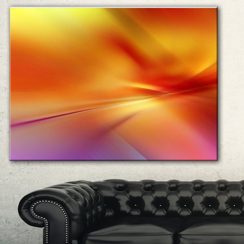 "Orange Red Wallpaper Art" Abstract Digital Art Canvas Print