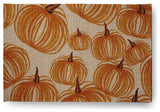 Pumpkins-A-Plenty Fall Design Chenille Area Rug, Yellow-Taupe, 2'x3'