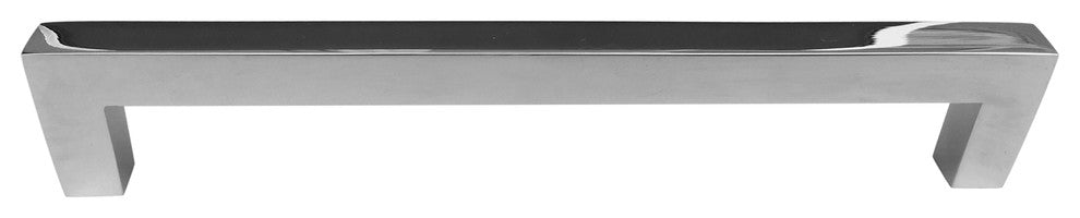 Celeste Square Bar Pull Cabinet Handle Polished Chrome Solid Zinc 9mm, 8"