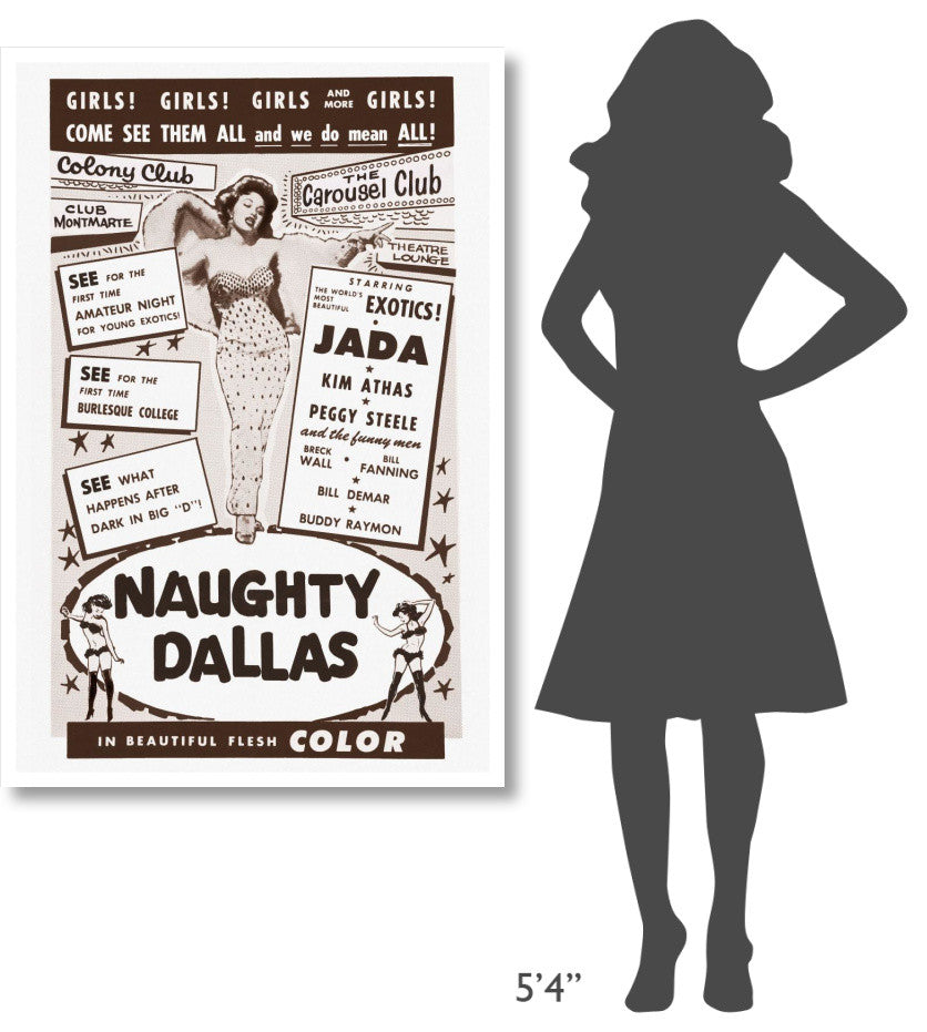 "Vintage Vices: Naughty Dallas" Digital Paper Print by Vintage Vices, 34"x50"