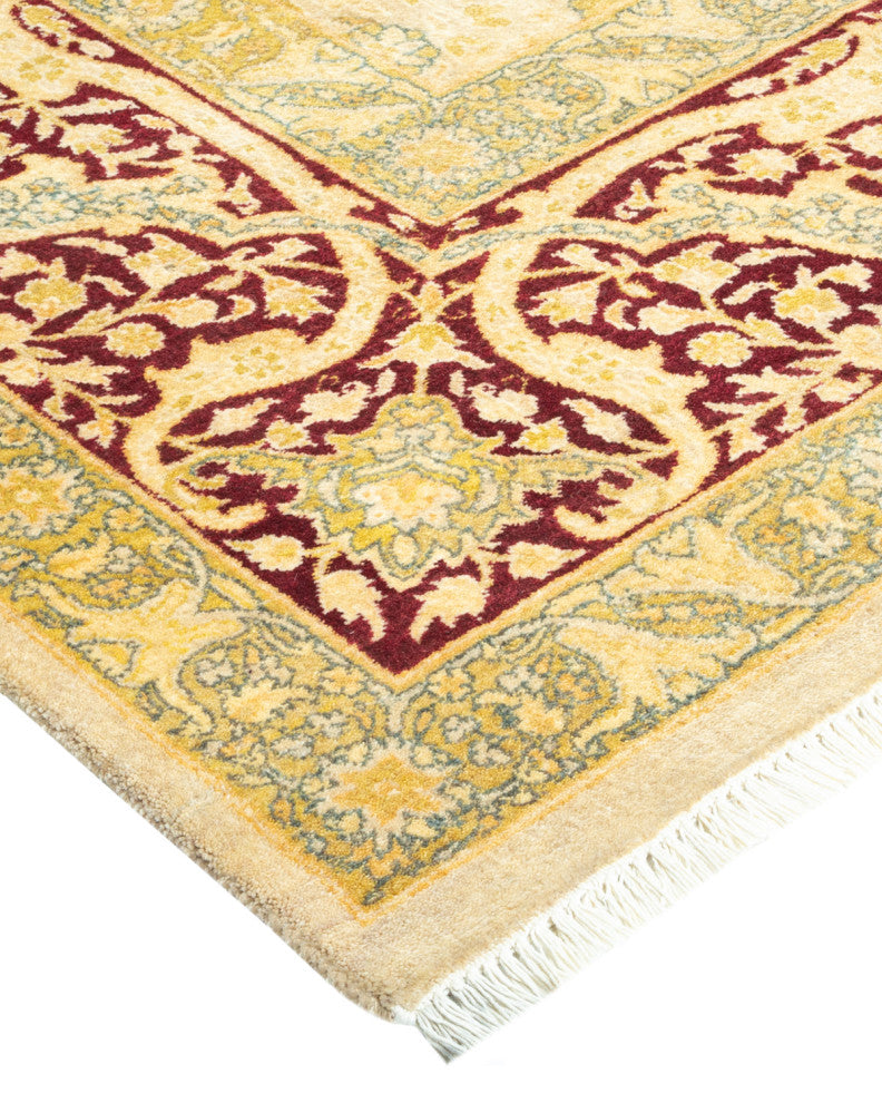 Mogul, One-of-a-Kind Hand-Knotted Area Rug Yellow, 6'1"x9'5"
