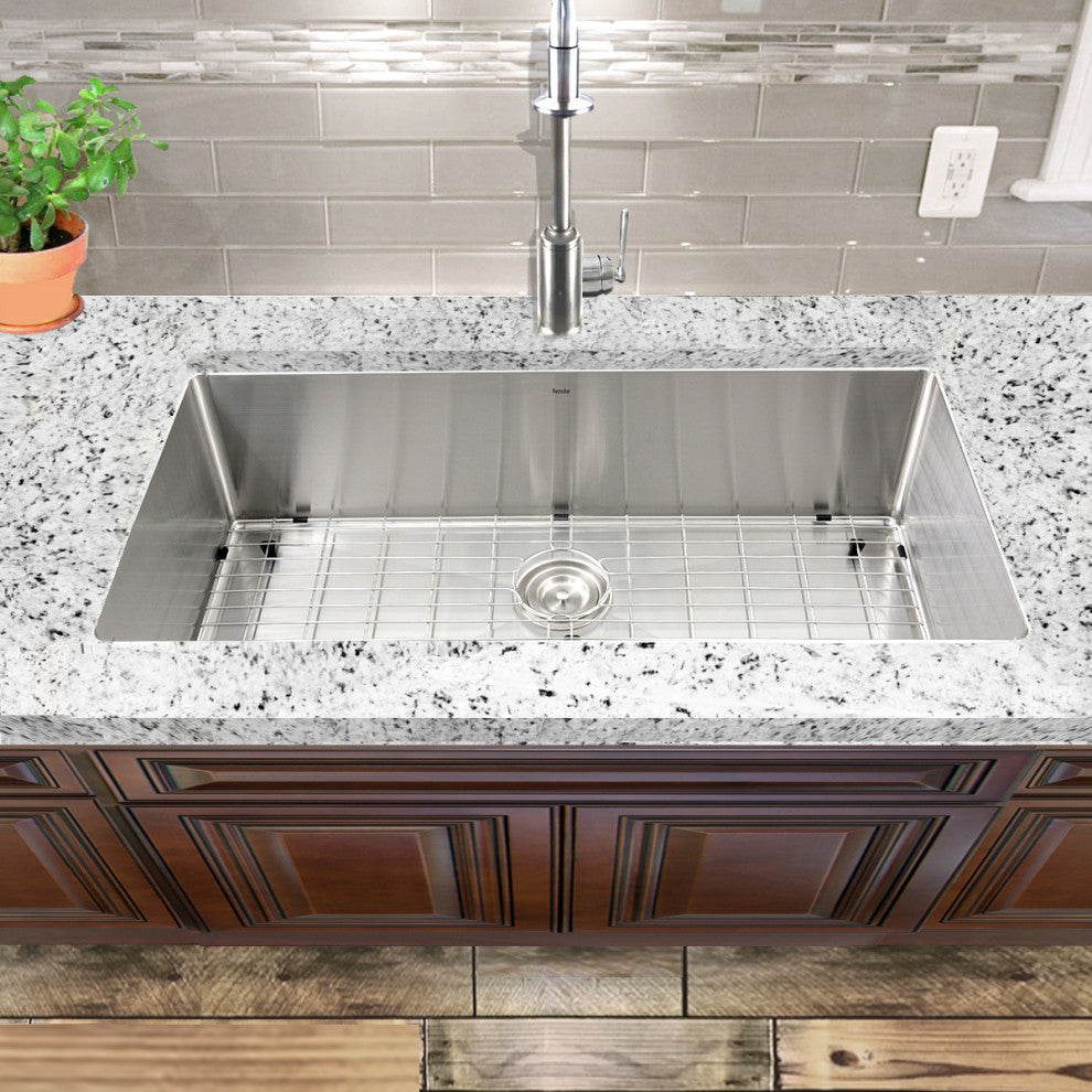Nantucket 36" Pro Series Oversized Rectangle Undermount Stainless Kitchen Sink