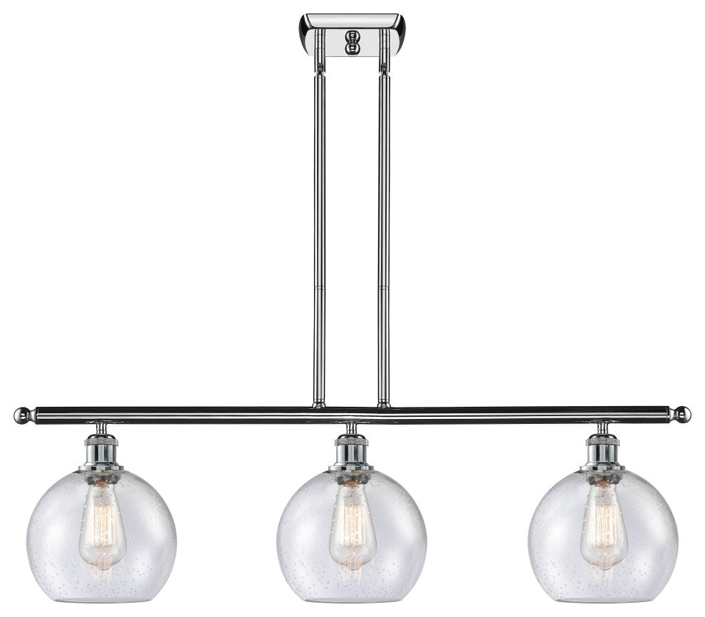 Innovations Lighting 516-3I-PC-G124-8 Athens 3 Light 36" Island Light