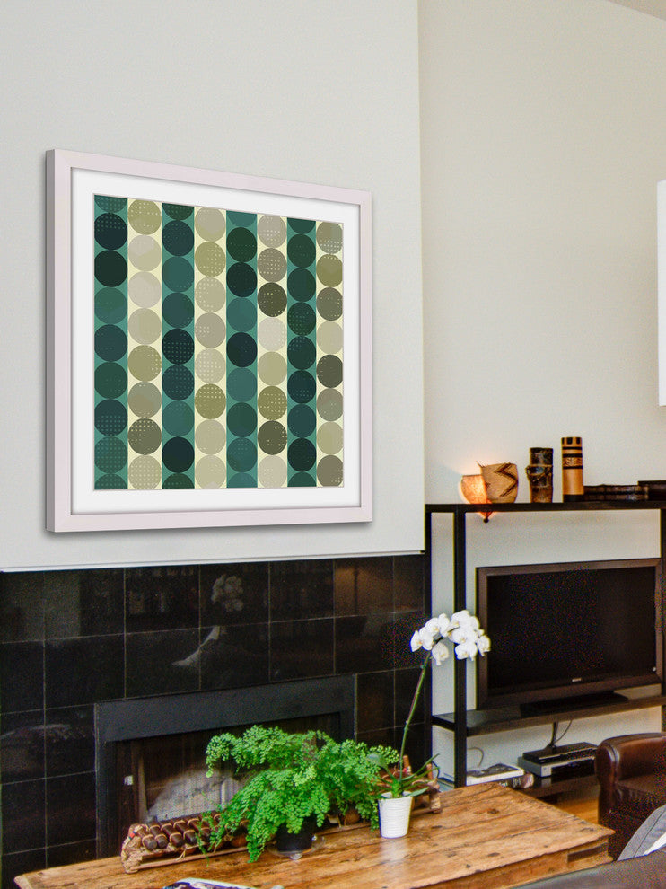 "Alternating Rows" Framed Art Print