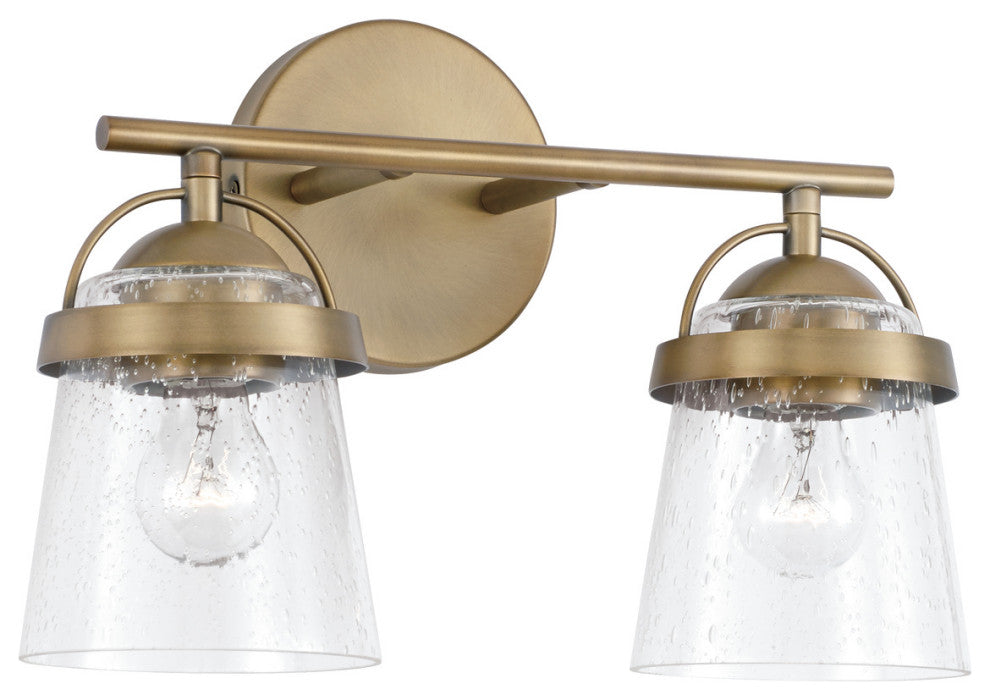 Capital Lighting, 147021AD-534, 14"Wx9.5"H 2-Light Vanity
