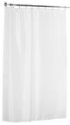Fabric 96" Extra Long Shower Curtain, White