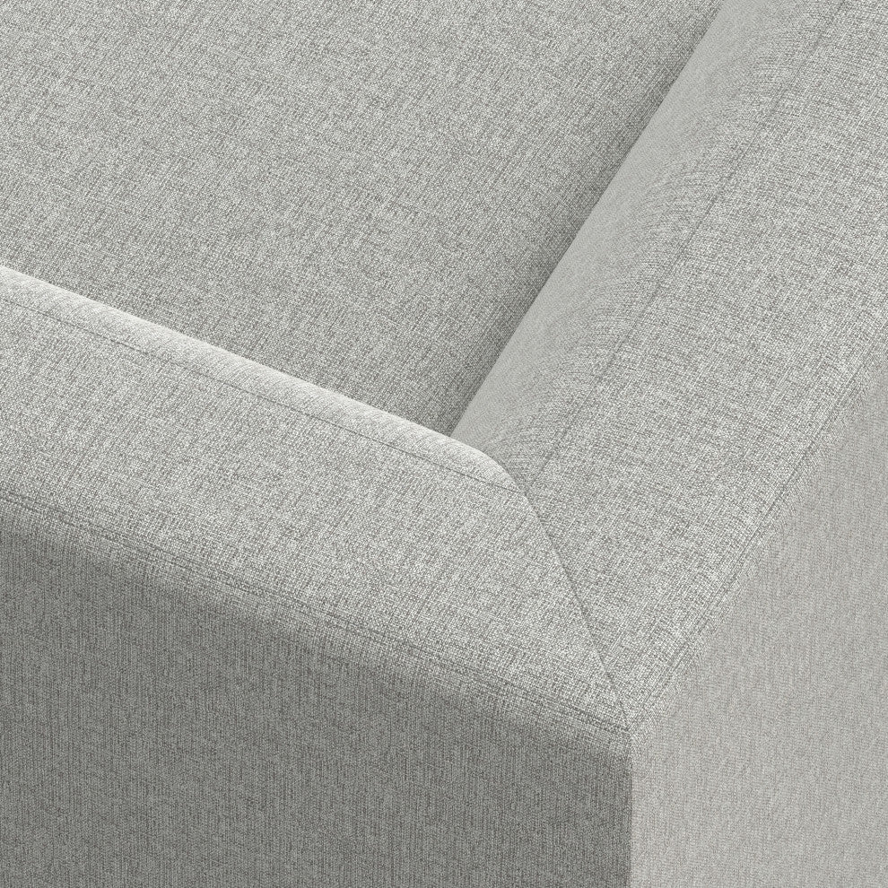 Rex Corner Sectional Modular Sofa in Tightly Woven Performance Fabric