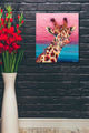 Sky High Giraffe I' by Carolee Vitaletti Giclee Canvas Wall Art, 20"x24"